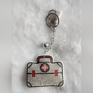 Sparkling Medical Bag Keychain Bag Charm